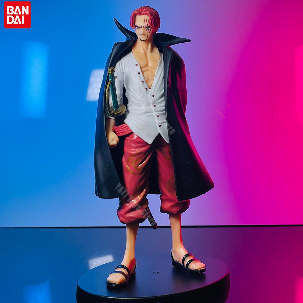 Neue 18cm One Piece Anime Figur Rotschopf Shanks Actionfiguren Cartoon Figur Modell PVC Puppe Sammlung Dekoration Kinderspielzeug Geschenk