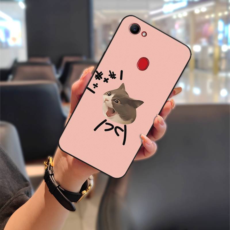 Silicone Cute Phone Case For OPPO F7 Waterproof Fashion Design Full wrap Protective Couple Dirt-resistant Anti-dust TPU