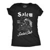 Salem Social Club Witch T-Shirt, Black Cat Graphic Tee