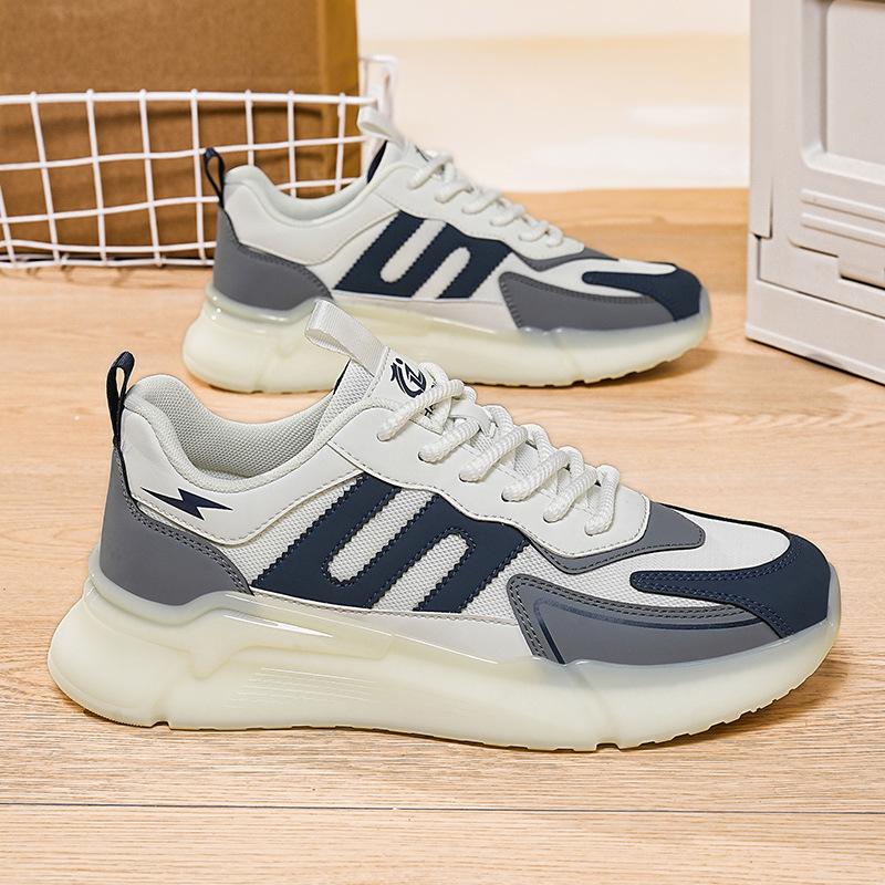 

Spring and Autumn men s shoes new soft-soled running shoes men s casual sports trendy shoes dad shoes breathable and lightweight 39