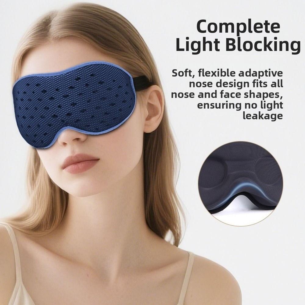 Soft Padded Sleeping Aid Eye Patch 3D Contoured 3D Sleeping Mask Blocking Light Eye Mask  Men/Women
