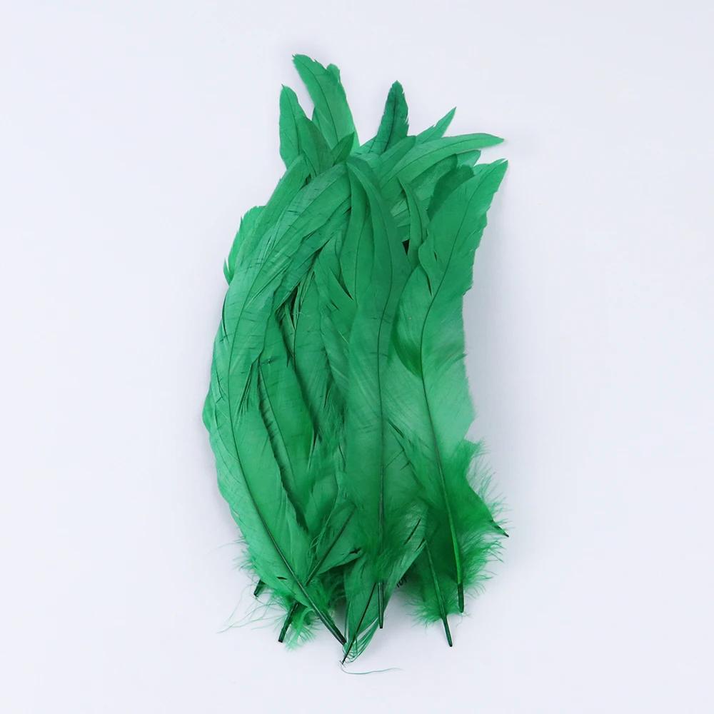 10PCS/lot Natural Roosters Tail Feather Bulk 10-16inch/25-40cm Cock Chicken Feathers Decorations for Carnival Stage Performances