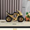 Creative Ceramic Motorcycle Ornaments Geometric Shape Desktop Decoration Ceramic Crafts TV Cabinet Sense Home Decoration Gift
