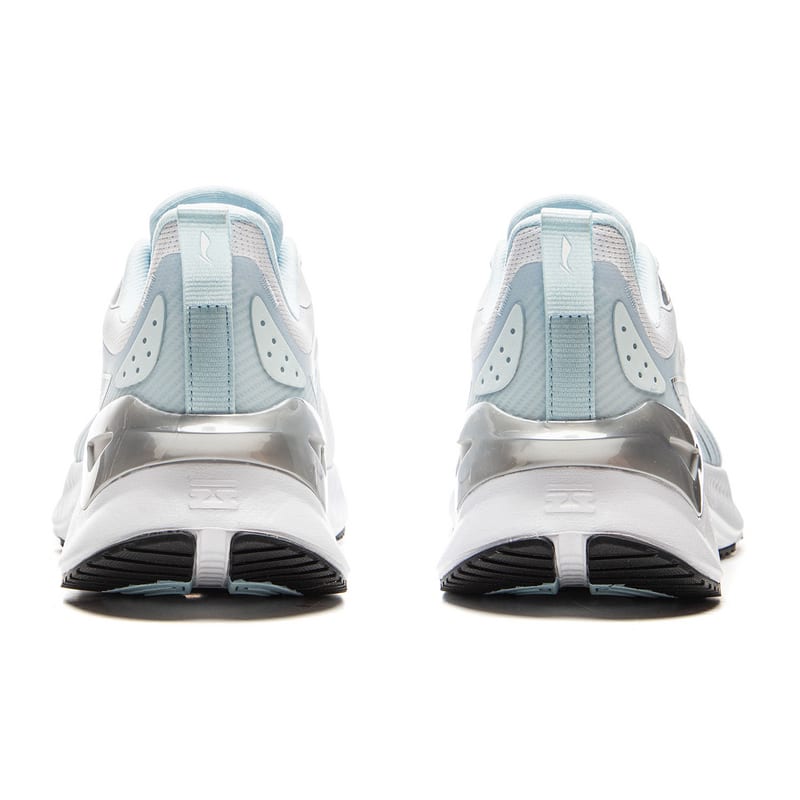 Li Ning Cushioning Abrasion Resistant Low top Casual Running Shoes Men's Standard White ARHV021-6
