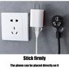 40Pcs Practical Transparent Wall Hooks Adhesive Power Plug Holders Hanging Hooks For Home And Office Use