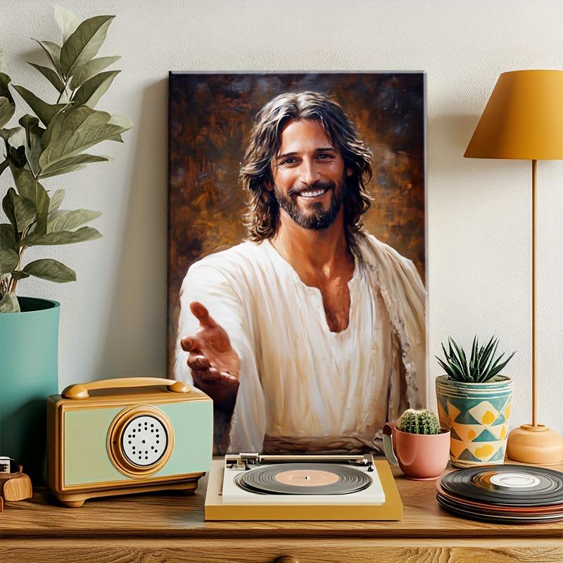 Jesus reicht uns die Hand Christlicher Leinwanddruck Leinwandbild Kreative Poster Drucke Wohnzimmer Büro Heimdekoration