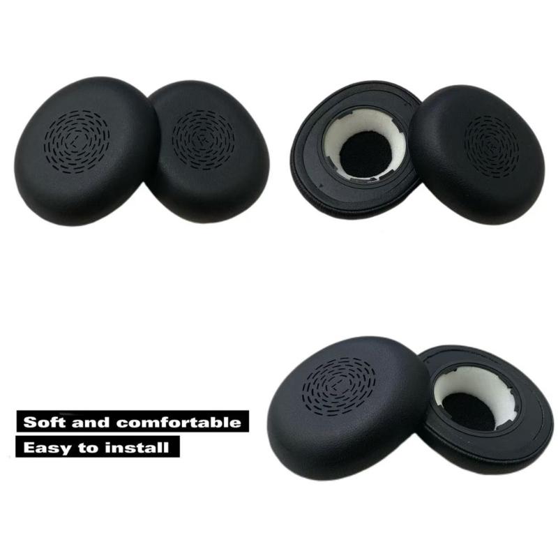 Comfortable Noise Reducing Ear Pad Sponge Replacement Ear Cushions Secure Seal For Evolve2 65Flex Headsets Earpads