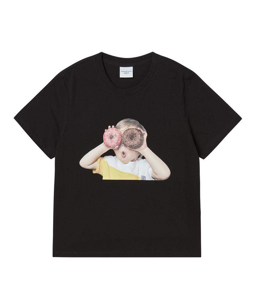 ACME DE LA VIE Woman Adlv Baby Face Donuts 1 Short Sleeve T-Shirt