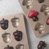 Sada 2 forem na pečení čokolády ve tvaru houby/žaludu, 6 dutin, uhlíková ocel, nepřilnavé formy na dorty, pekařské potřeby, kuchyňské doplňky