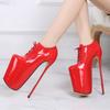 19cm Extreme Stiletto High Heels Platform Pumps Sexy Black Red Women's Metal Heeled Party Fetish Nightclub Shoes Big Size 50
