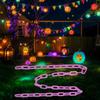 Halloween Chain String Lights 10Ft Orange Lights String Seasonal Decor For Outdoor Yard Birthday Offices Park Patio Garden Home
