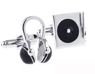 Music Series Men' Fashion Cuff Links Musical Instrument Guitar Microphone Piano Violin Drum DJ Design Quality Brass Cufflinks