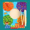 Matching Color Wooden Bead Game Children Hand Eye Coordination Toy Educational
