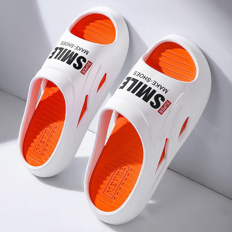 Papuci pentru bărbați de vara 2024 - antiderapante pentru exterior, talpă moale groasă, stil confortabil acasă