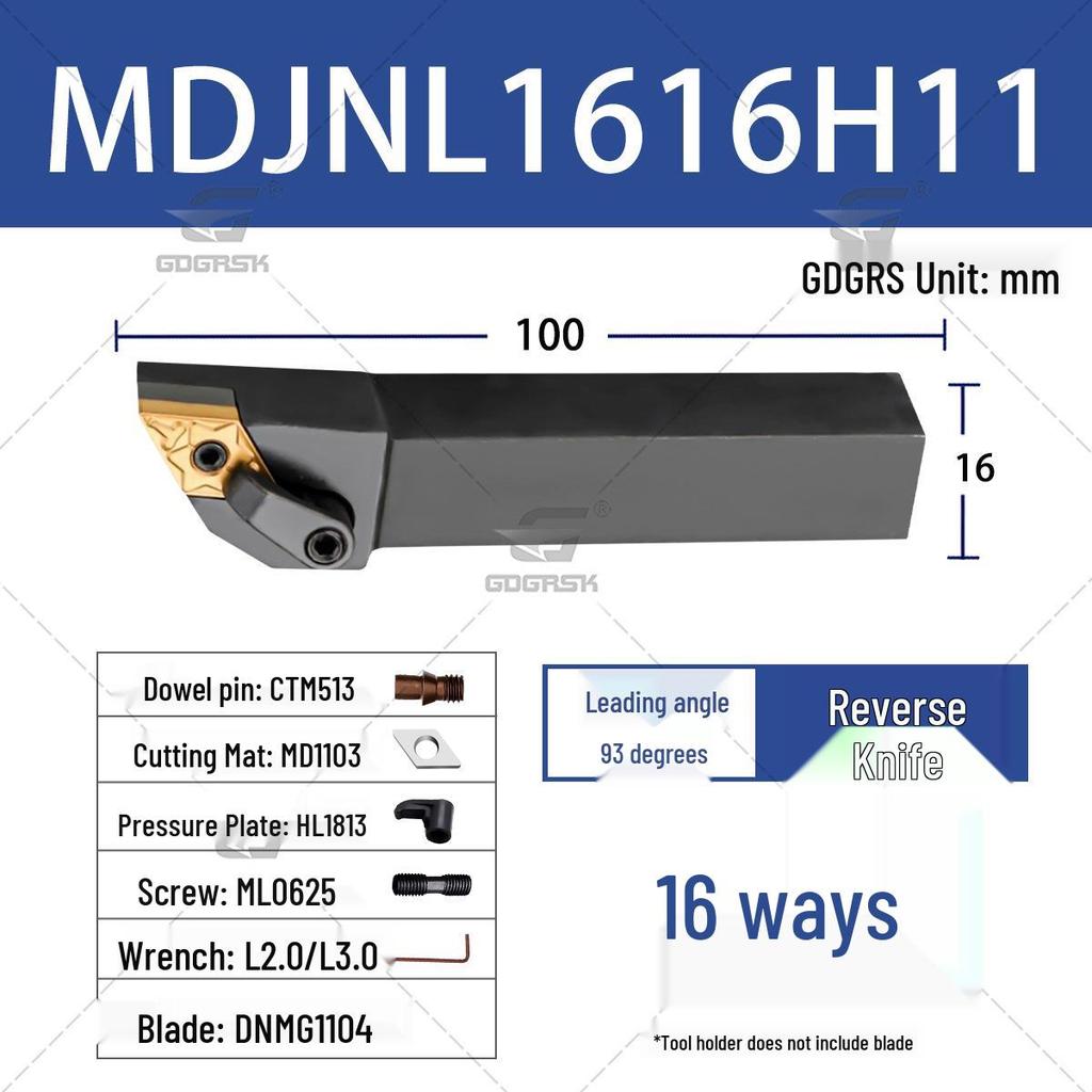 93° CNC Lathe Tool Holder for Outer Diameter Cutting - MDJNR/MDJNL Series