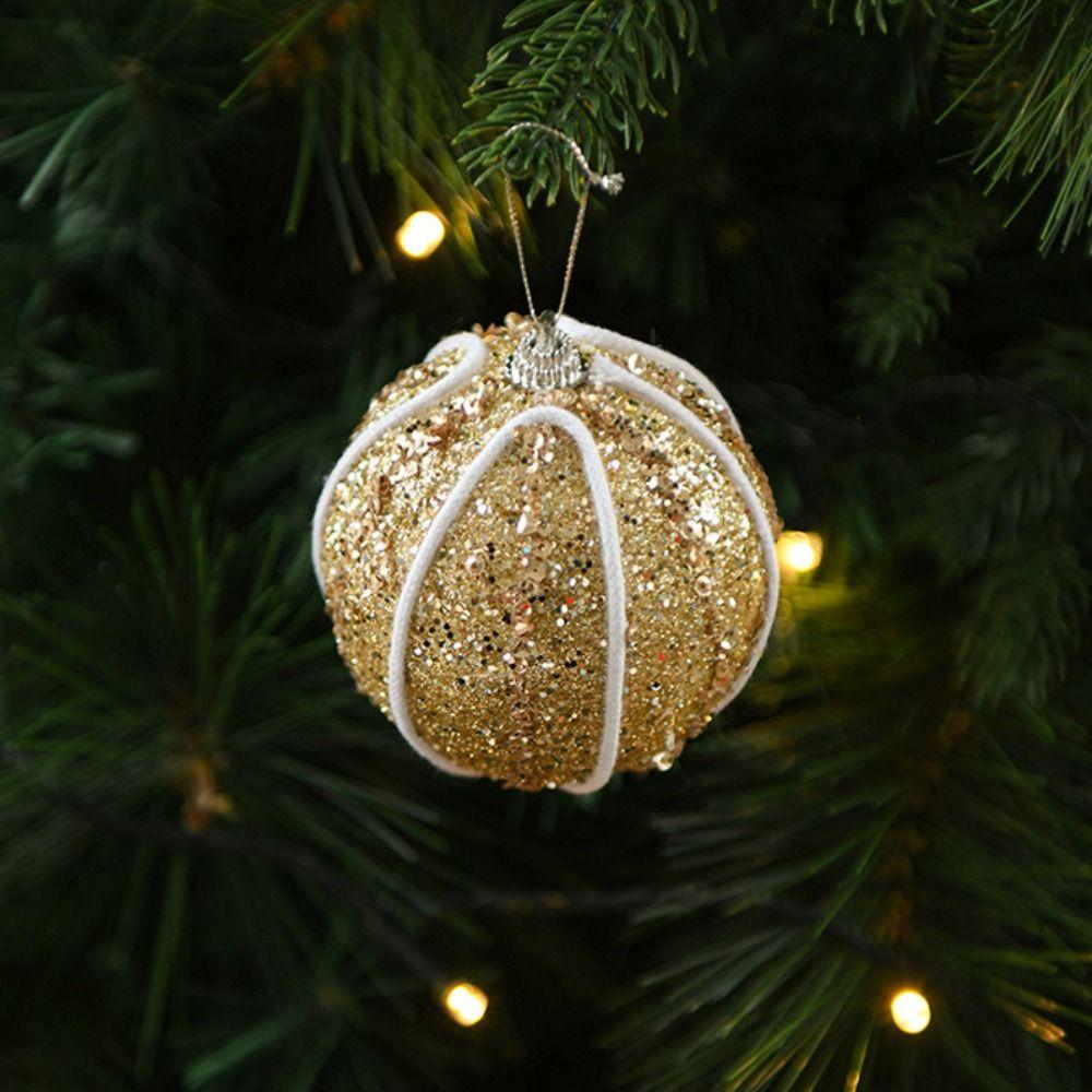 3pcs 8cm Christmas Tree Pendant Creative Hanging Ornament Christmas Ball  Wedding