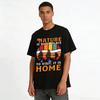 Nature Is Home Retro Print Hiking Outdoor Lover Casual T-Shirt Pure cotton T-shirt