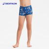 Decathlon Kids' Anti-Chlorine Printed Swim Trunks