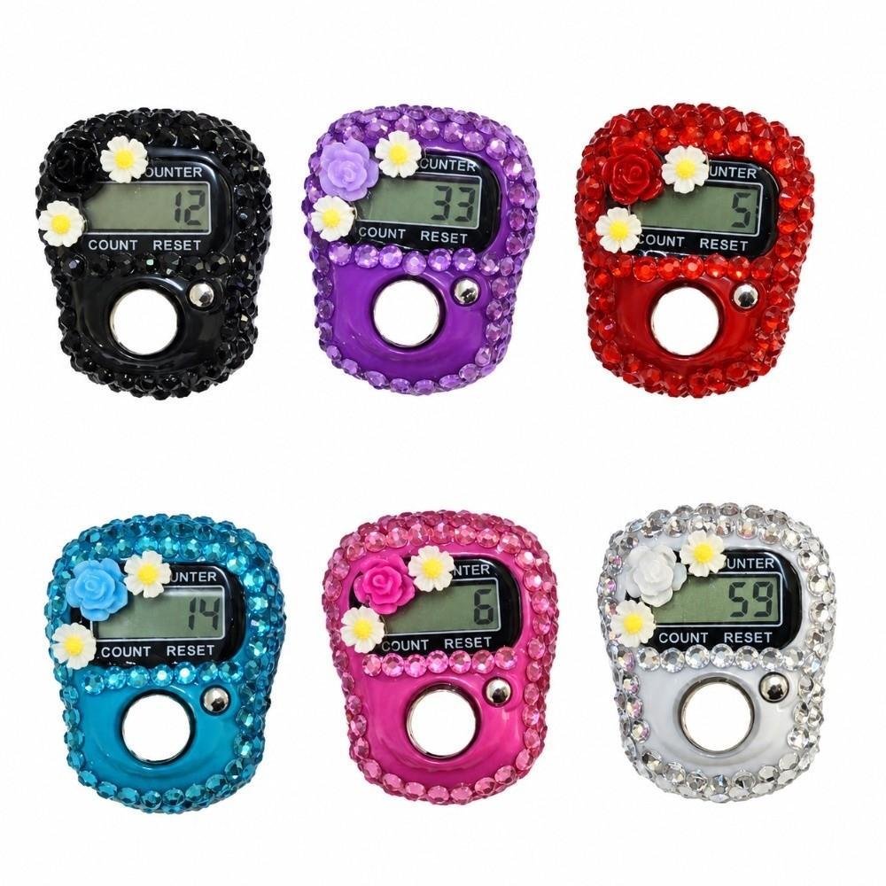 LCD Display Digital Finger Counter Reset Button Manual Click Counter for Prayer