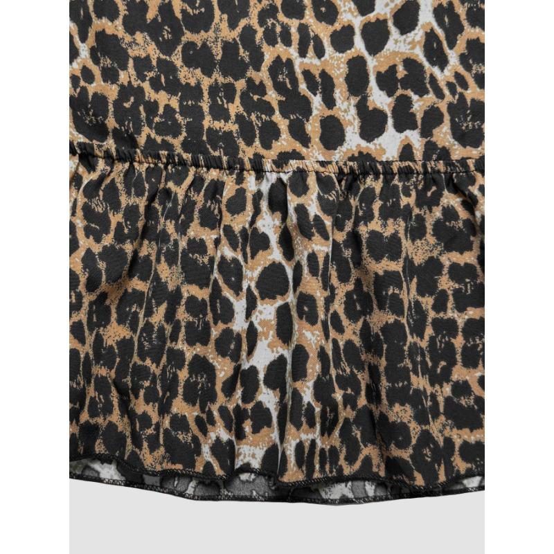 Women S Sexy Leopard Print Cropped Cami Top Slim Fit Summer Style