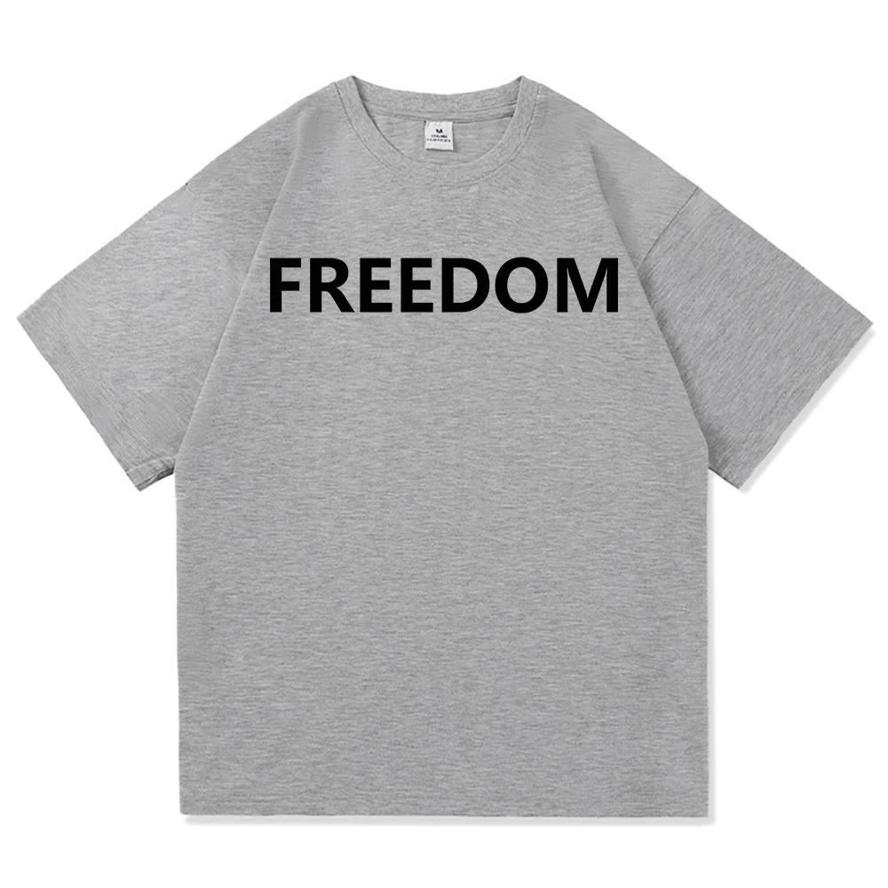 Support Kostenloser Druck T-Shirt Mode Männer/Frauen Harajuku Ästhetik Buchstaben Print T-Shirt Hohe Qualität Lässig Mode Alles