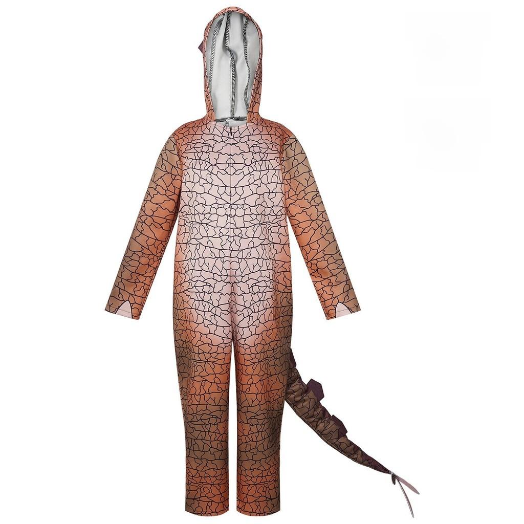 Dinosaur Cosplay Costume For Halloween Party With Soft Fabric And Street Style For Kids