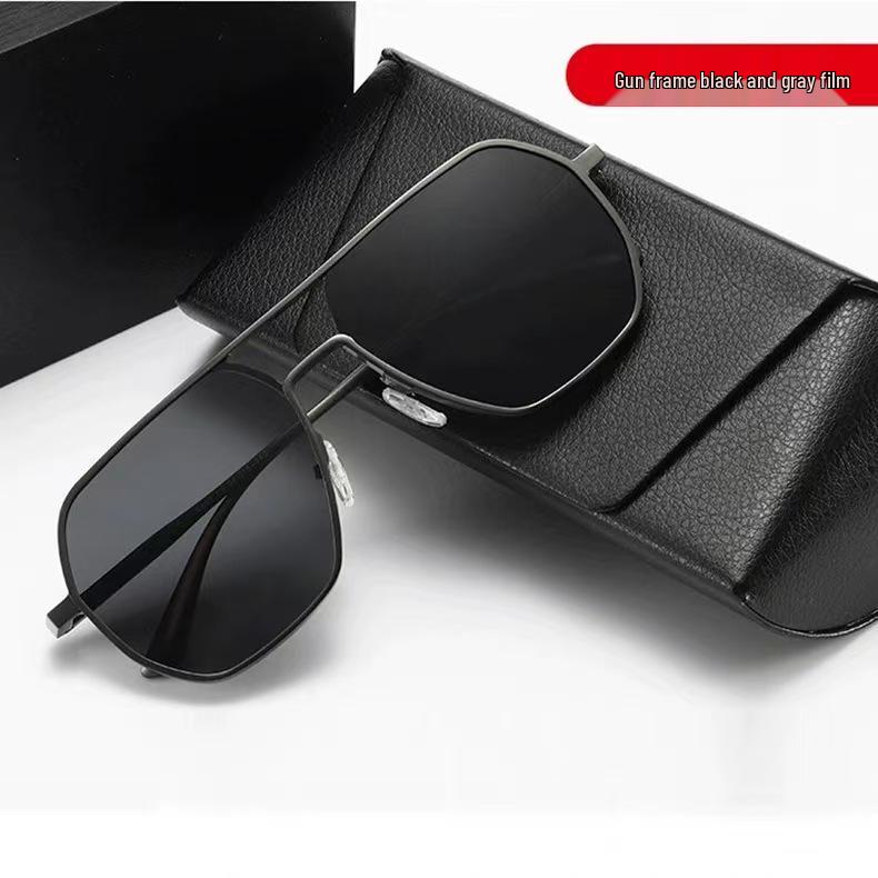 

Men s Dual-Use Polarized Sunglasses for Travel, Driving, Fishing - Day & Night UV Protection