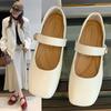 French Small Leather Shoes Girl 2025 Spring and Summer New Shallow Mouth Fairy Style Versatile Gentle Matching Skirt Flat Mary Jane Shoes