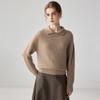 Yuanbao Women's Cashmere Knitwear - Long Sleeve Doll Collar Sweater for a Gentle, Casual Style