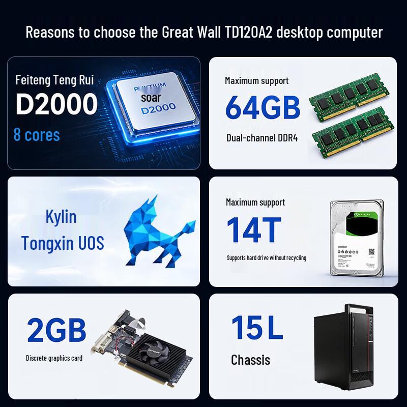 Great Wall TD120A2-100 Desktop Computer (CN version)