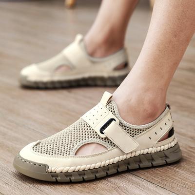 Summer Men Mesh Hiking Shoes Breathable Hollow Outdoor Sneakers Climbing Shoes Men Sport Non-Slip Shoes