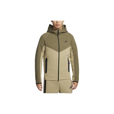 Herren Sportbekleidung Tech Fleece Windrunner Kapuzenpullover mit durchgehendem Reißverschluss Neutrales Oliv FB7922-276