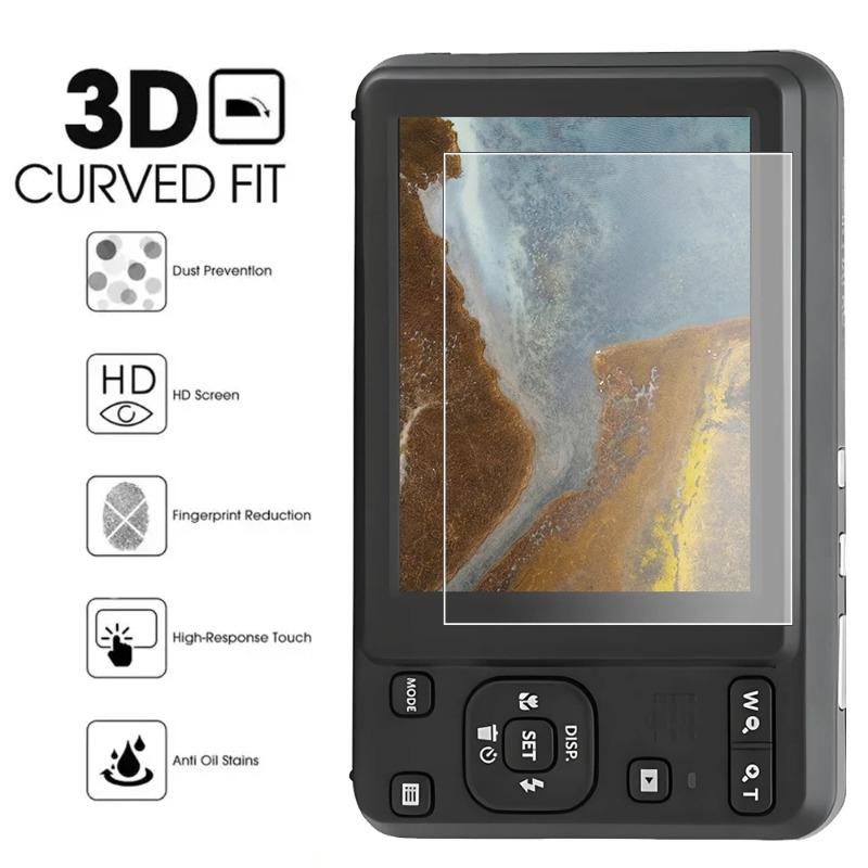 3PCS 9H Tempered Glass for KODAK PIXPRO FZ55/FZ45 Screen Protector, HD Clear Durable Anti-scratch Protective Film Camera Accessories
