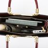 Women's handbag, new patent leather alligator pattern shoulder bag, high-end large-capacity bag, tote bag.