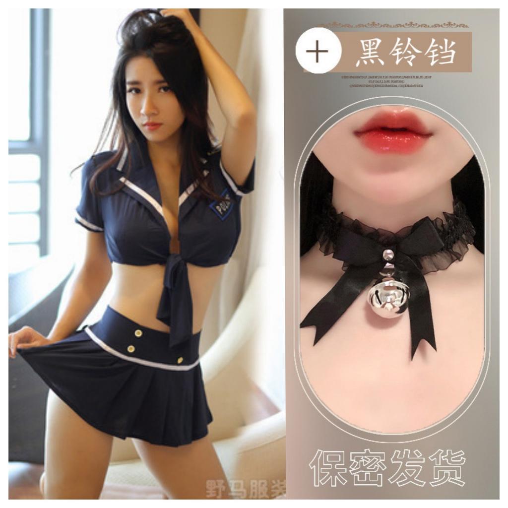 Sexy lingerie sailor DS performance stage clothing nightclub clothing sexy low-rise split flight attendant uniform seduction woman