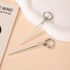 Exaggerated Gothic Cone Pendant Earrings for Women Ladies Personality Silver Color Drop Earrings Buckle Party Jewelry Wholesale