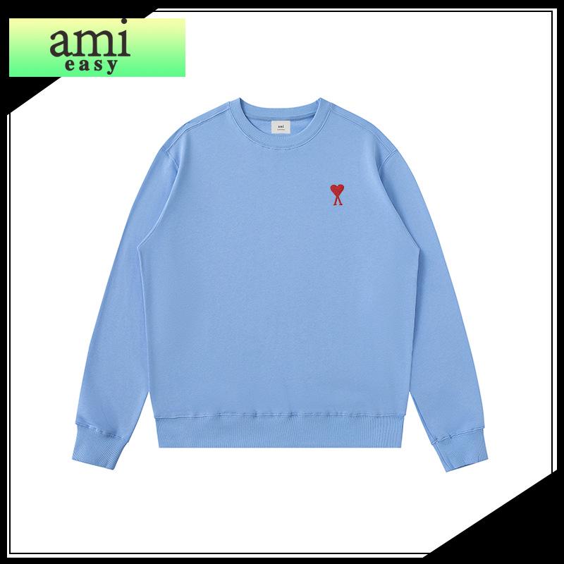 AMI&EASY Bluza z haftowanym napisem A Love - Unisex Casual z okrągłym dekoltem na wiosnę/jesień