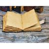 Grimoire journal - Leather Print journal - Blank spell book of shadows, wiccan, book of lovers for him her