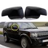 2Pcs Side Mirror Cover Rear View Overlay Chrome Black Car Styling Fit For LAND ROVER Discovery 3 Freelander 2 Range Rover Sport
