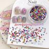 1 Box Glitter Star Nail Sequins 3D Charming Mixed Color Candy Colored Nail Flake Five-Point Star Nail Art Decor DIY Accessor
