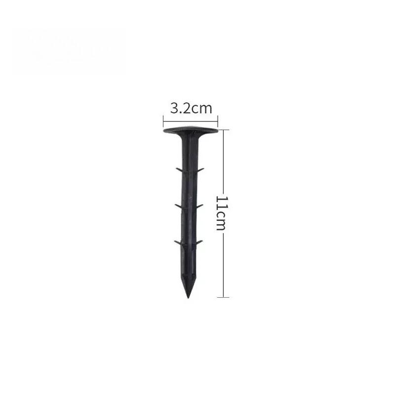 

Garden Weed Cover Stakes Steel Ground Pins Fabric Securing Pegs Heavy Duty Soil Staples for Gardening Landscaping 11cm 16cm 11cm-5pcs чёрный