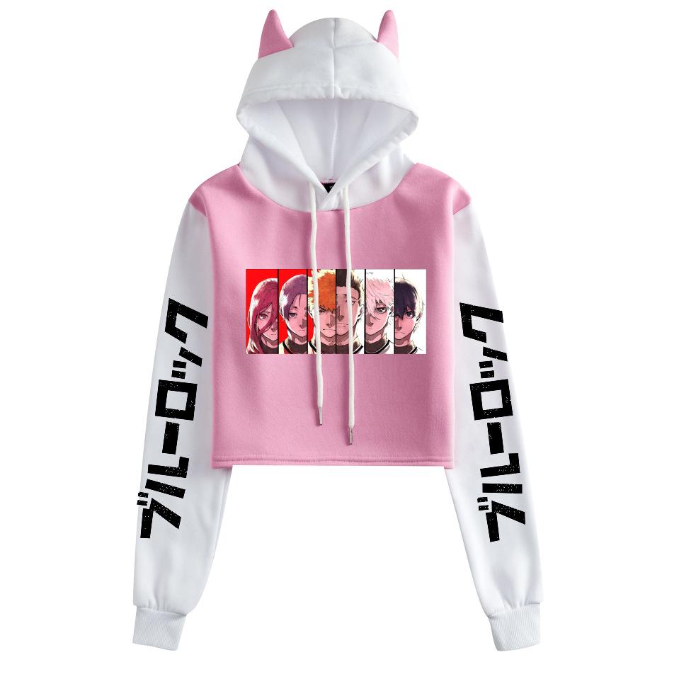 Unisex Blue Lock Anime Fleece Hoodie for Autumn/Winter