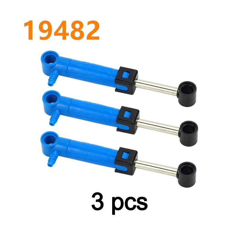 MOC Technical Pneumatic Pump and Air Tank Cylinder Set Reinforced Block Parts 19476