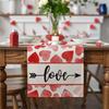 Exquisite Valentine's Day Table Cloth Tablecloth Valentine's Day Celebration Dinner Decoration Perfect for Daily Use