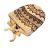 Maillard Dopamine Contrasting Wool Hat Retro Fair Island Style Knitted Hat Ear Protector Warm Bag Hat Winter