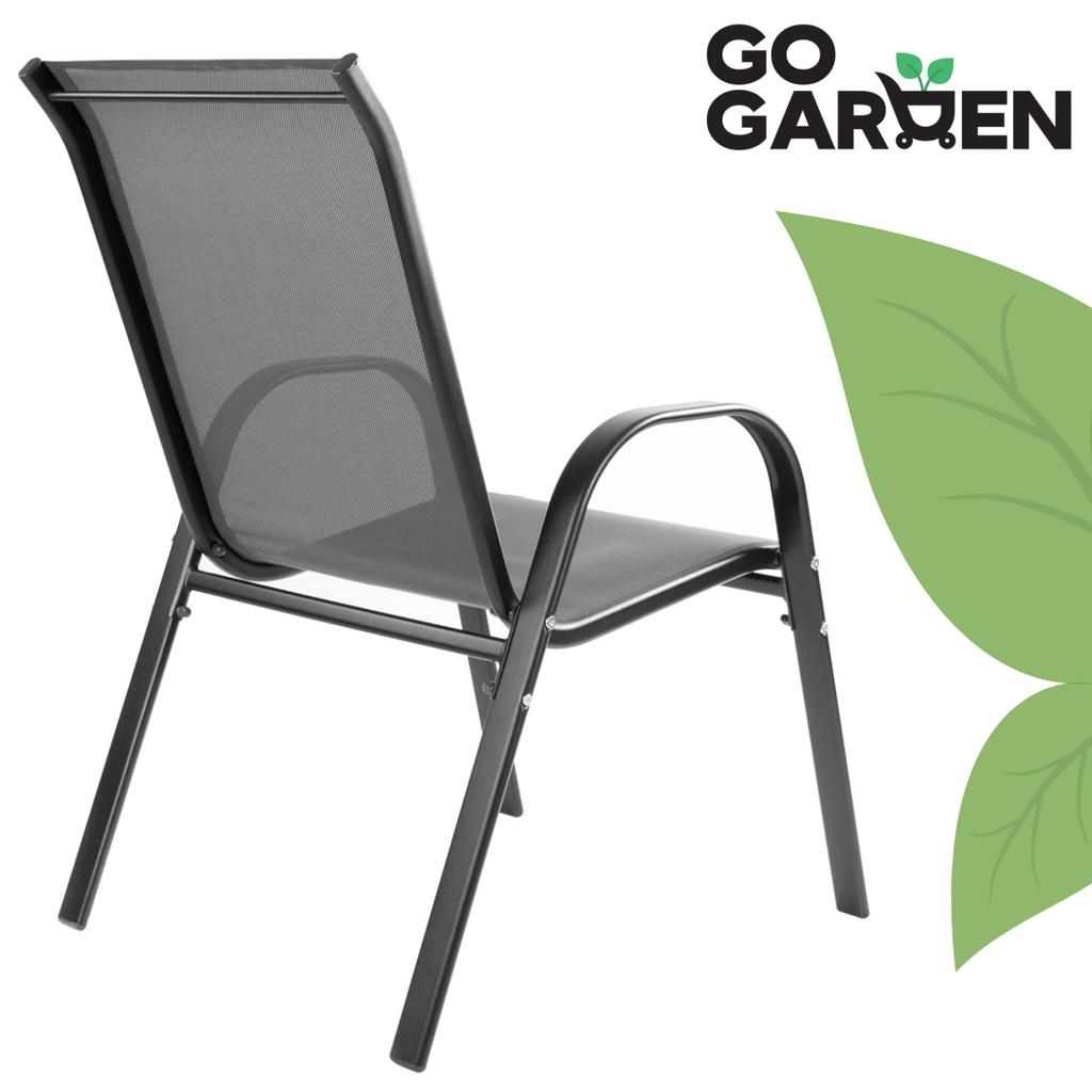 Garden furniture set, metal, 2x chair, sofa, table, terrace, balcony, GoGarden