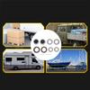 Trailer Hub Bearings Kit L68149 L68111 for 1-3/8in to 1-1/16in 3500 Lbs Trailer Axles with Seal Dust Cover Cotter Pin