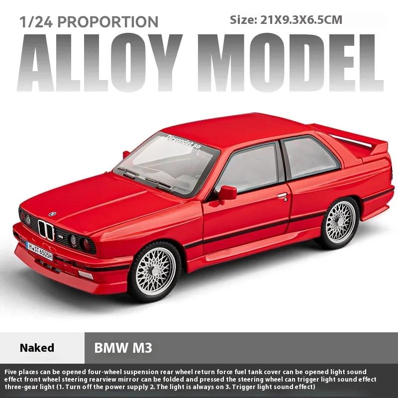1:24 1988 M3 E30 Modified Classic Racing Vehicle Alloy Diecast Painting Model Car Private Collectibles Goods For Wholesale F