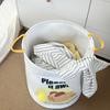 1pc Foldable Cute Laundry Basket Bathroom Dirty Clothes Storage Bucket Large Capacity Household Laundry Bag Clothes Organizer