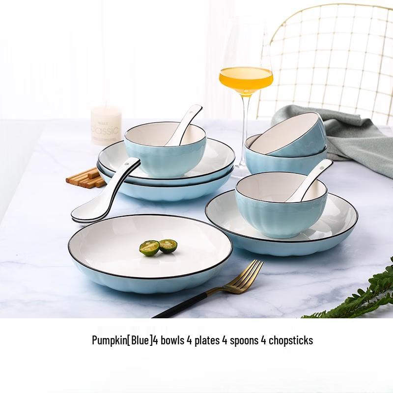 Wuhuo Japanese Style 2-Person Ceramic Dinnerware Set